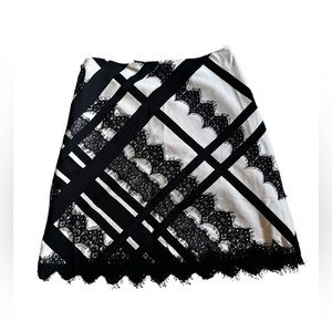 Nanette Lepore Lace A-Line Skirt